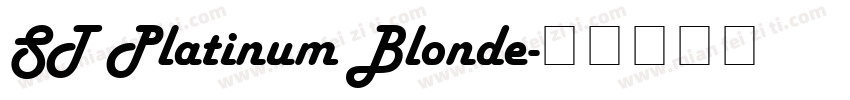 ST Platinum Blonde字体转换